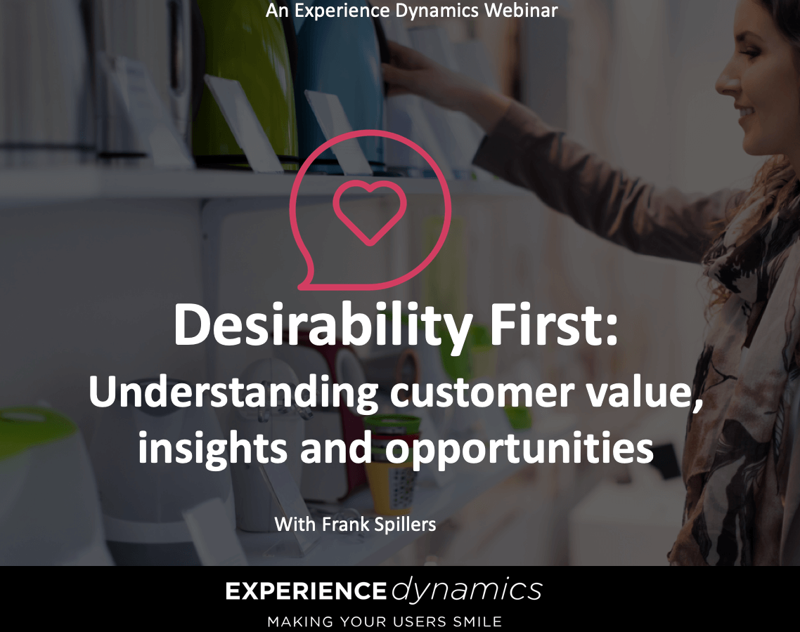Desirability First webinar